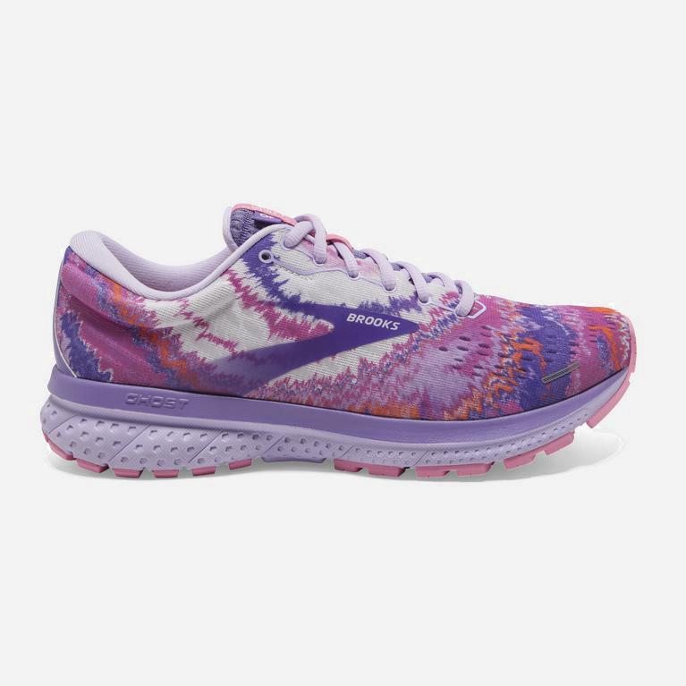 Tenis Brooks Ghost 13 - Zapatillas Para Correr En Asfalto Mujer - Rosas / Moradas (EKIW-59013)